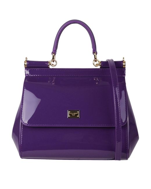 Dolce & Gabbana Purple Medium Sicily Handbag