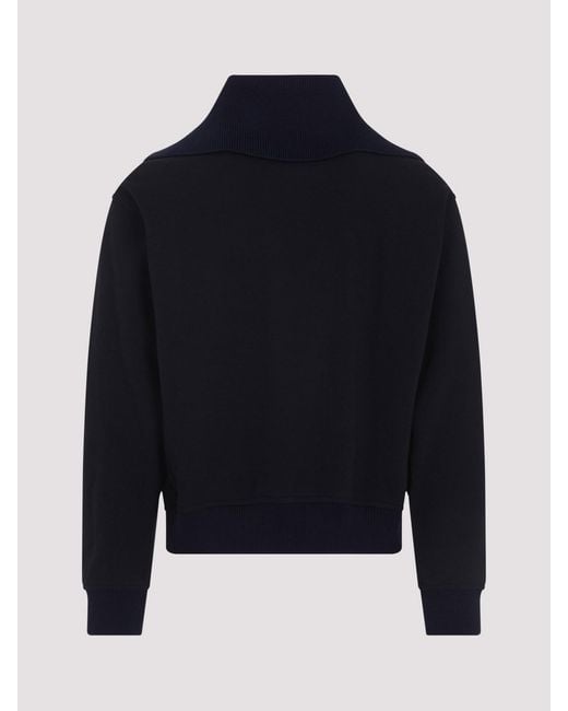 Jil Sander Blue Cotton Sweatshirt for men