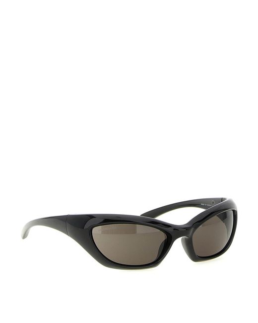 Balenciaga Gray Racer Sunglasses for men