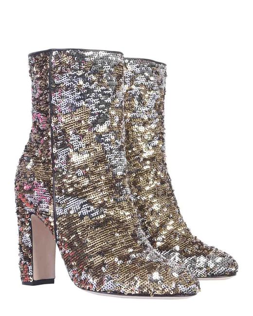 Paris Texas Brown Boot With Sequins