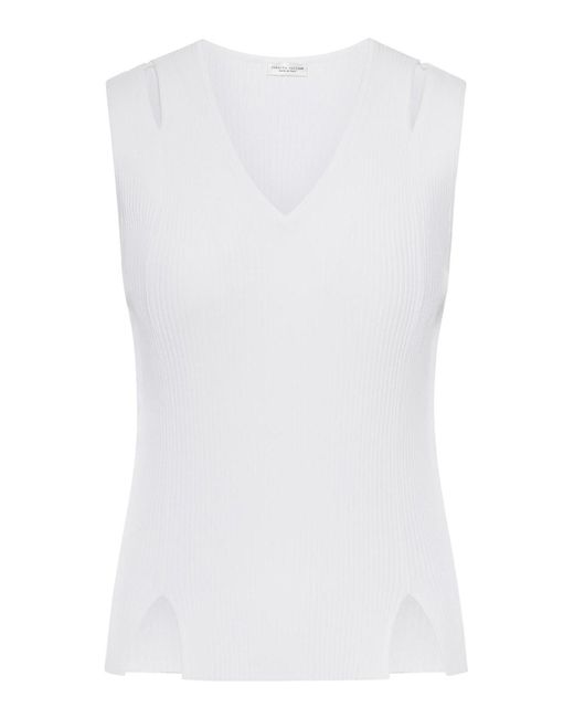 Roberto Collina White Sleeveless Top