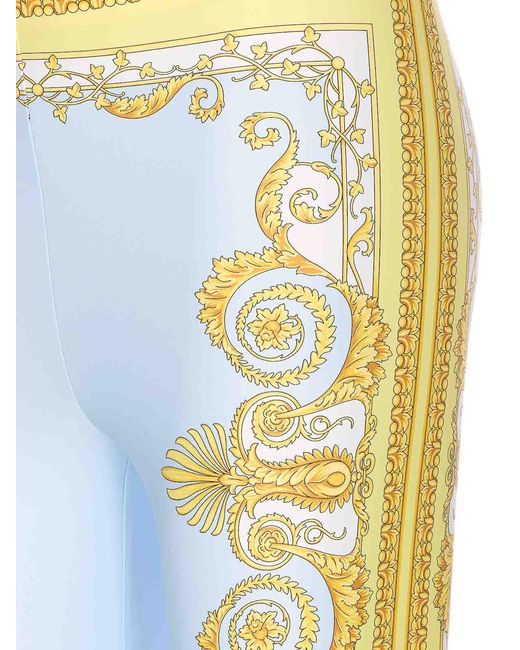Versace Blue Light D Leggings