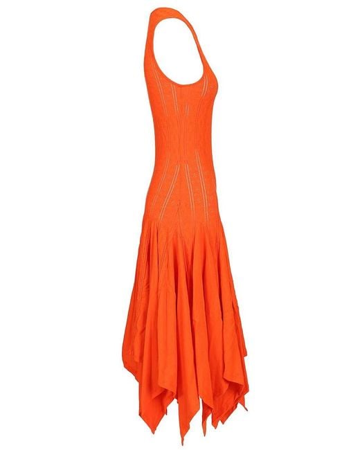Loewe Orange Tank Top Dress