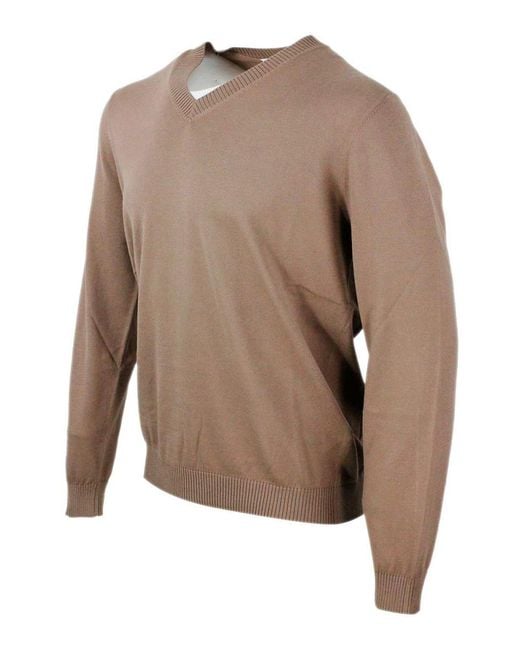 Malo Brown Sweater for men
