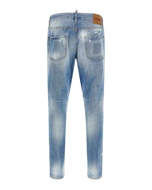 DSquared² Blue Teddy Jeans for men