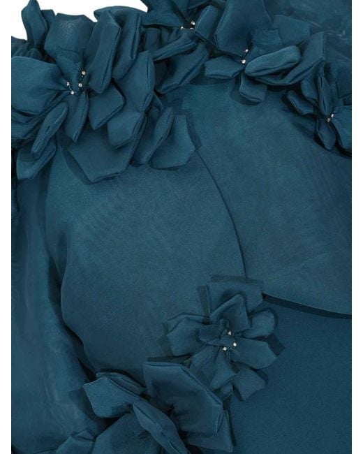 Tarik Ediz Blue Dress With Cover Naueen 99134