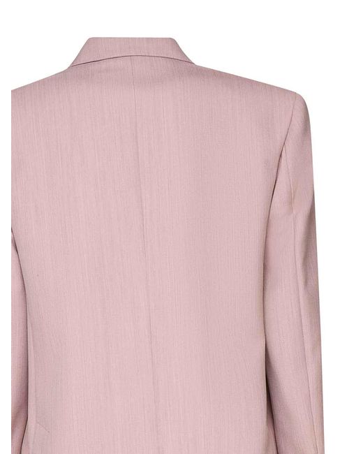 Stella McCartney Pink Oversized Double-Breasted Jacket