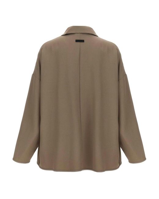 Fear Of God Natural Oversized Virgin Wool Blend Jacket for men