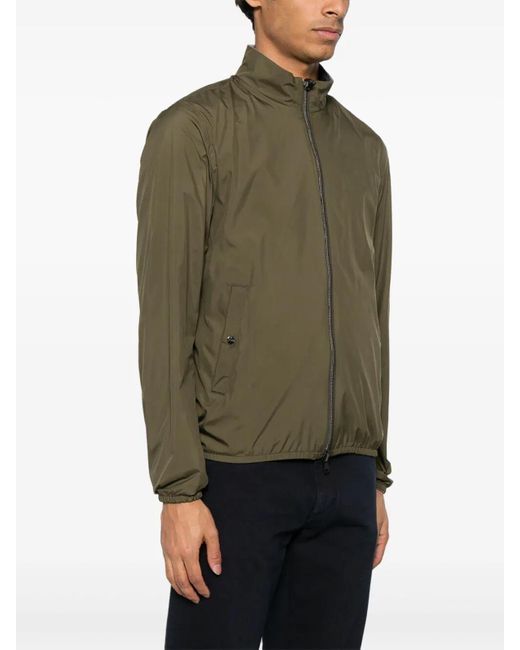 Herno Green Short Reversible Jacket for men