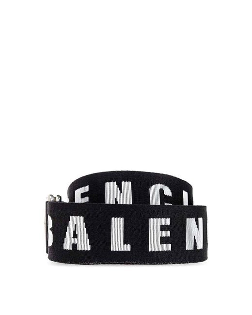 Balenciaga White D Ring Belt for men