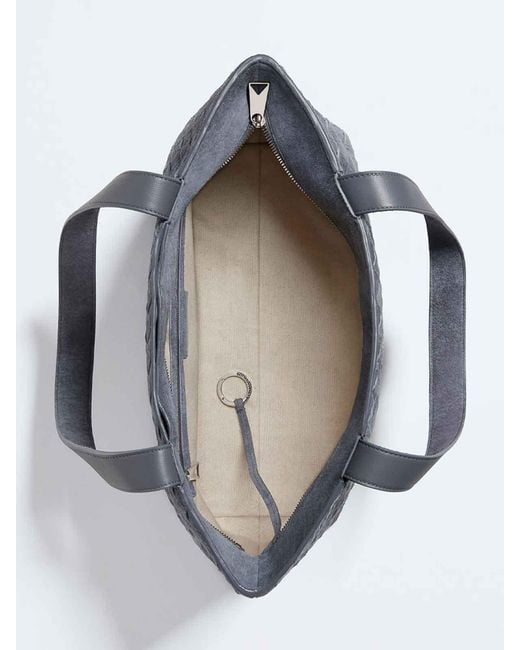 Bottega Veneta Black Small Intrecciato Zipped Tote for men