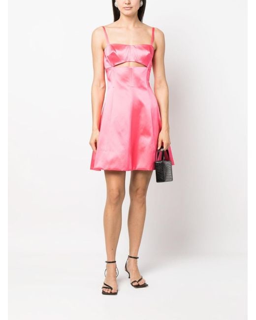 Patou Pink Cut-Out Minidress