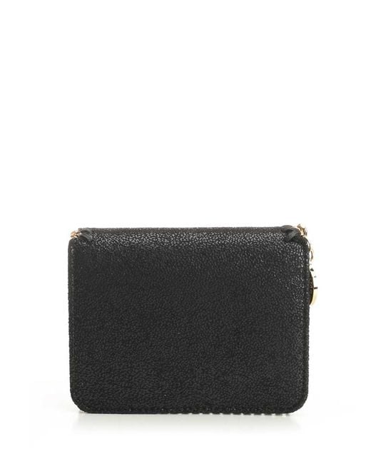 Stella McCartney Black Falabella Bi-Fold Wallet