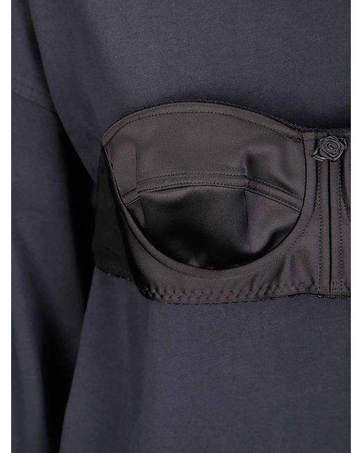 VAQUERA Black Balconette Bra Turtleneck T Shirt Knit