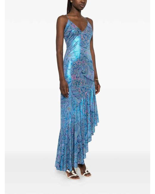 Etro Blue Long Light Dress