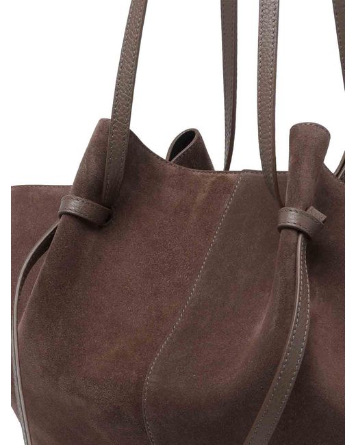 Yuzefi Brown Large Mochi Shoulder Bag