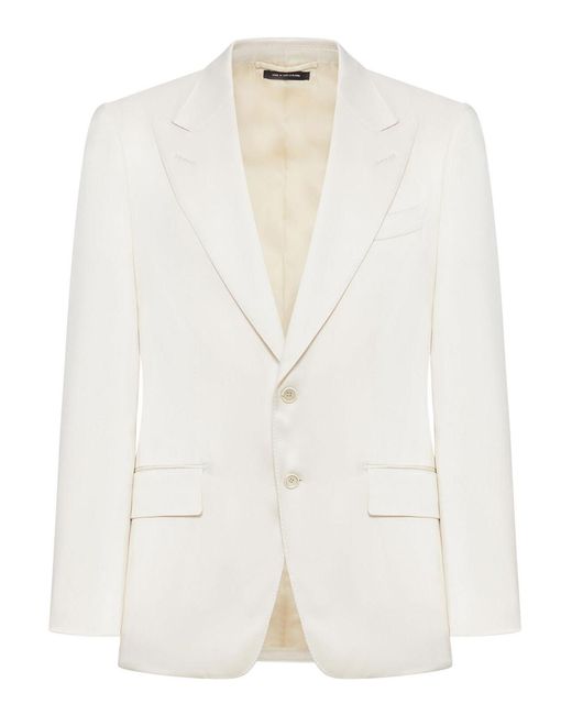 Tom Ford White Shelton Blazer for men