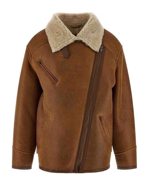 Isabel Marant Brown Adelina Sheepskin Jacket