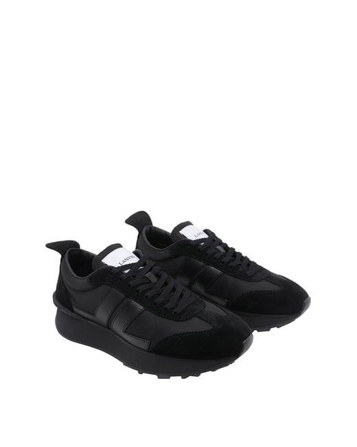 Lanvin Black Bumpr Sneakers for men