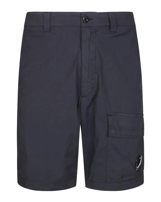 C P Company Blue Bermuda Cargo for men