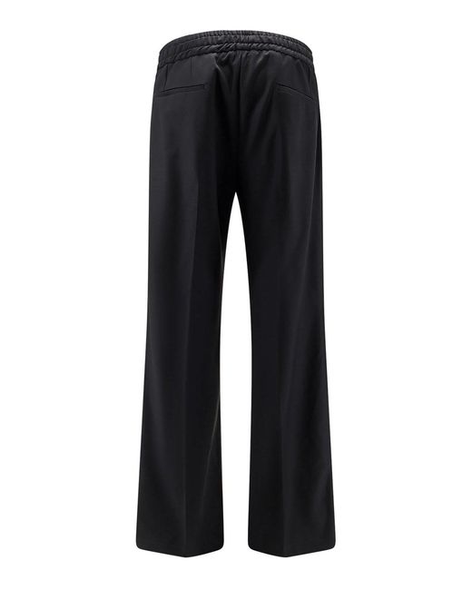 Dolce & Gabbana Black Virgin Wool Trousers for men