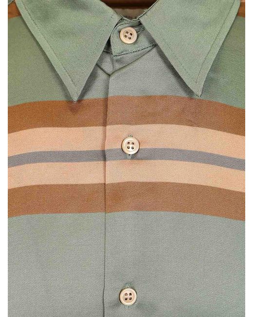 Dries Van Noten Gray Short-Sleeved Shirt for men
