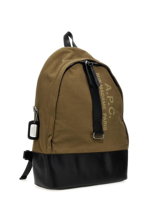 A.P.C. Sac A Dos Sense Backpack in Green Lyst UK