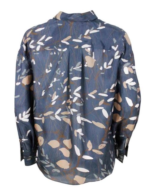 Brunello Cucinelli Blue Shirts