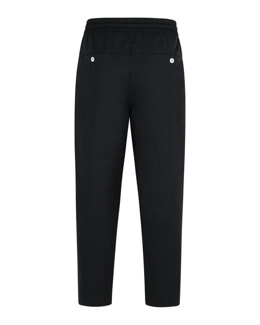 Drole de Monsieur Black Jogger Cotton Pants for men