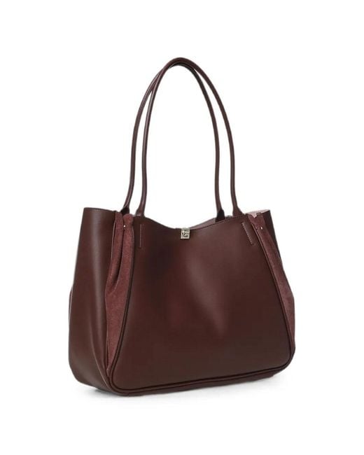 Coccinelle Brown Handbag Smooth Leath/Suede Leath