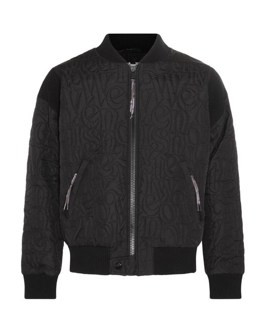 Vivienne Westwood Black Nylon Bomber Casual Jacket for men