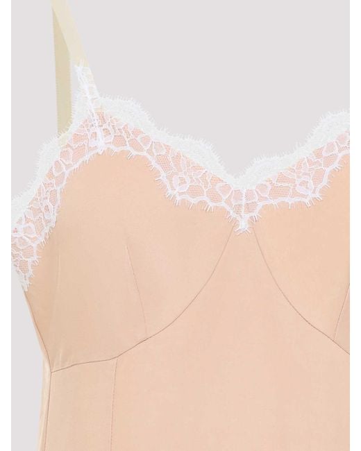 Carven White Lingerie Viscose Midi Dress