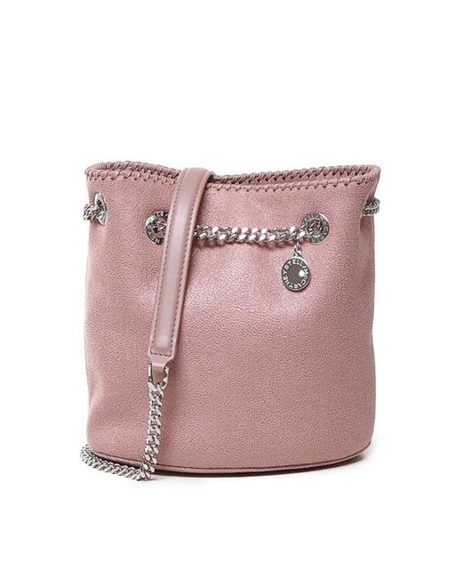 Stella McCartney Pink Bucket Bag In Eco-leather
