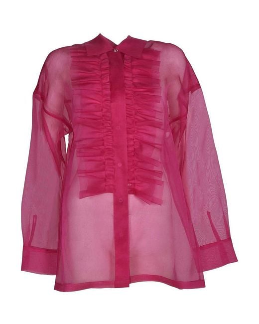 P.A.R.O.S.H. Pink Shirts Fuchsia