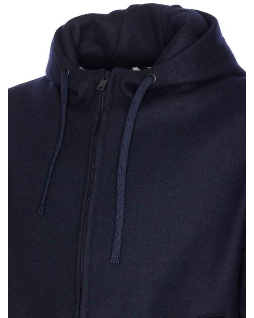 Circolo 1901 Blue Zipped Sweatshirt Zip Closure for men