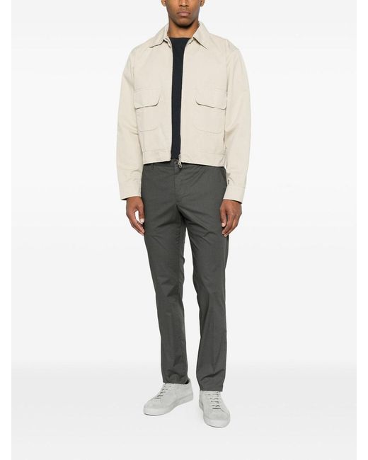 Incotex Gray Pants With An Elestico for men