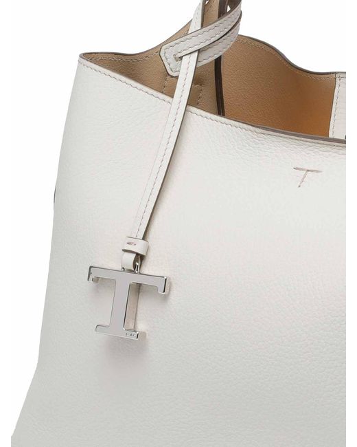 Tod's White Medium Leather Handbag