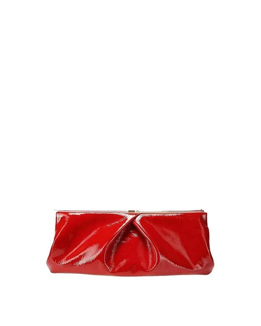 Dries Van Noten Red Large Clutch Bag
