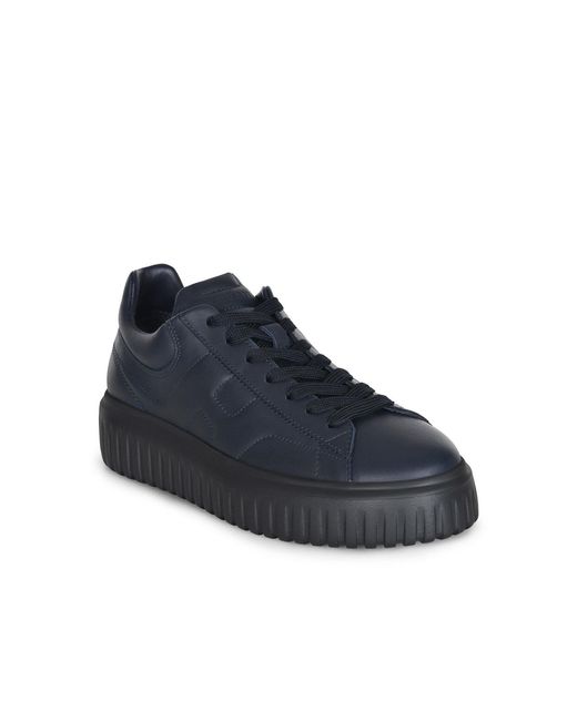 Hogan Blue Sneakers Made Of Leather for men