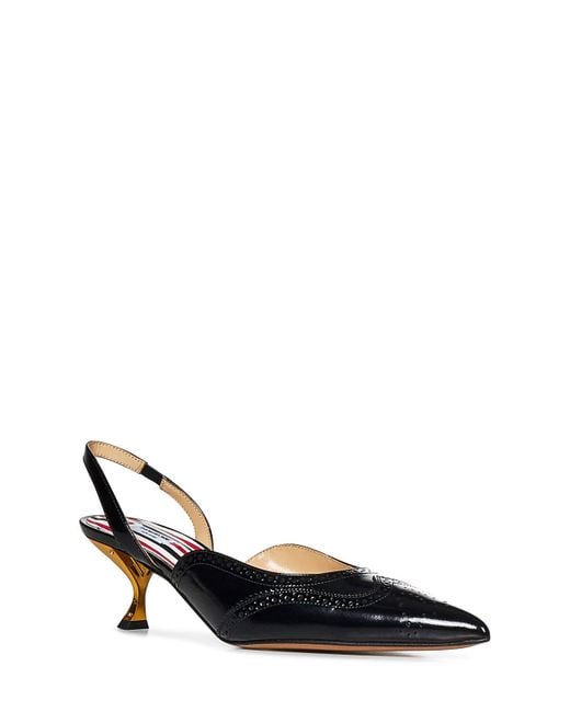 Thom Browne Black Slingback