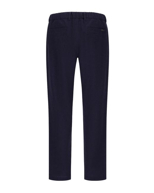 Herno Blue Linen And Cotton Popl for men