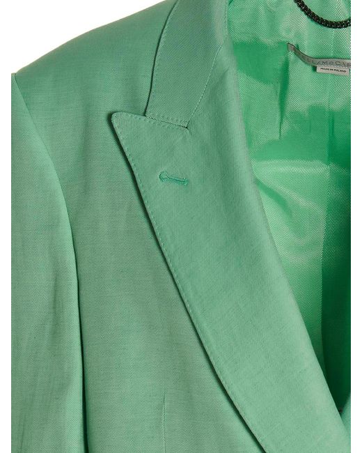 Stella McCartney Green Oversize Blazer Jacket