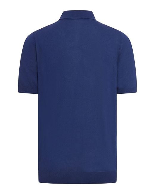 Nome Blue 12 Gauge Short Sleeve Polo for men