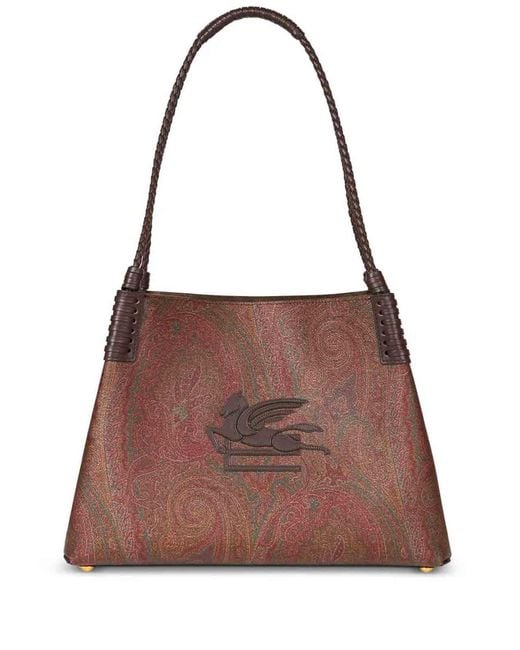 Etro Brown Bagra Paisley Bag