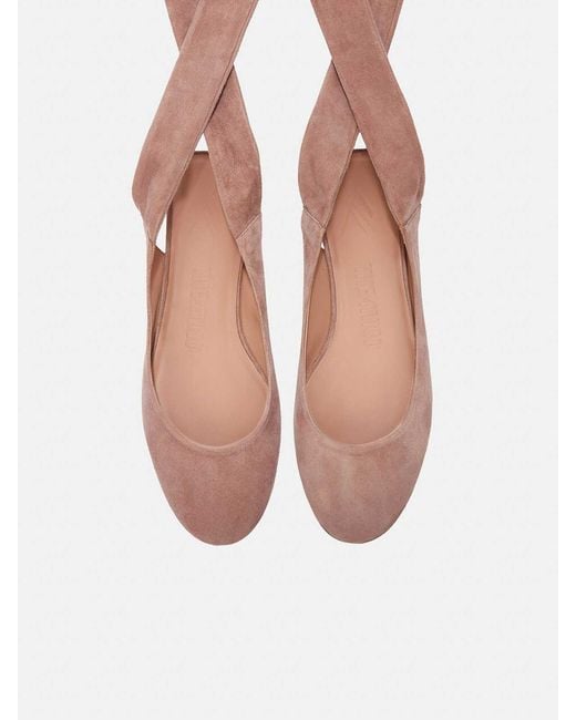 The Attico Pink Cloe Ballerina Shoes