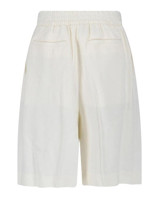 Victoria Beckham White Tailored Shorts