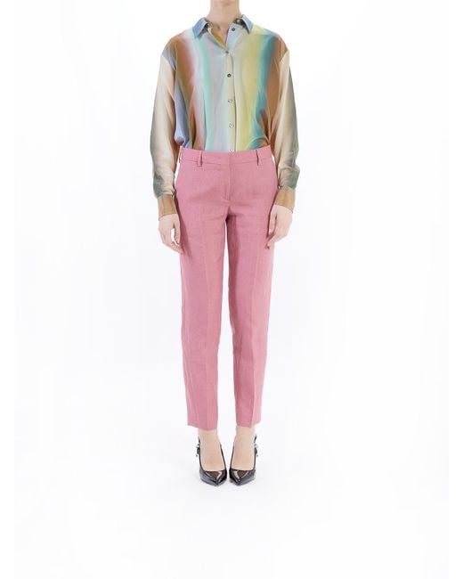 Paul Smith Red Classic Lino Trousers