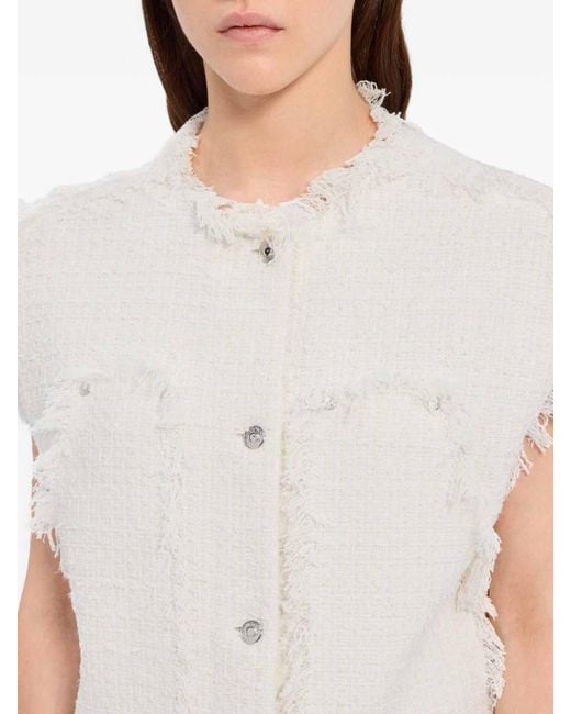 MSGM White Sleeveless Vest