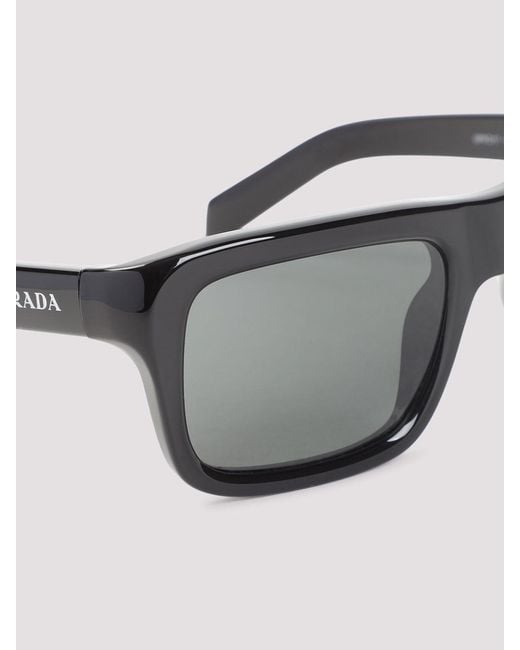Prada Gray Eyewear Acetate Sunglasses for men