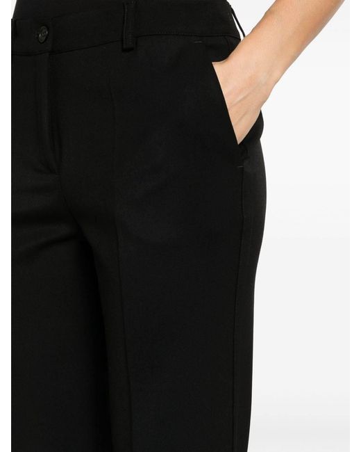 P.A.R.O.S.H. Black Slim-Fit Tailored Trousers